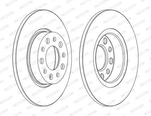 спирачен диск FERODO DDF1450C