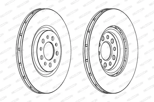 спирачен диск FERODO DDF1453C