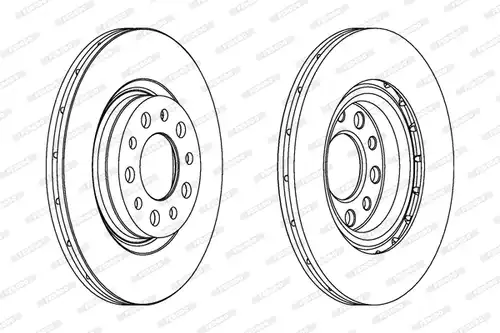 спирачен диск FERODO DDF1454