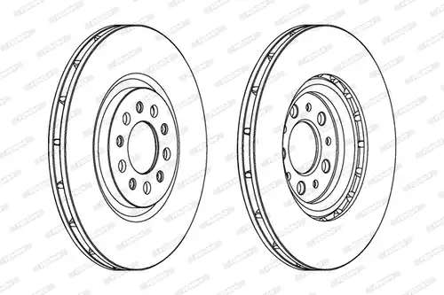 спирачен диск FERODO DDF1455