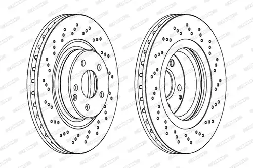 спирачен диск FERODO DDF1458C