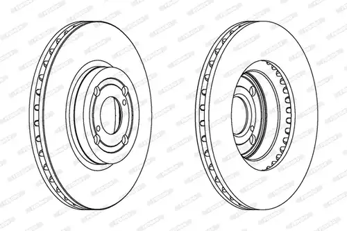 спирачен диск FERODO DDF1461C
