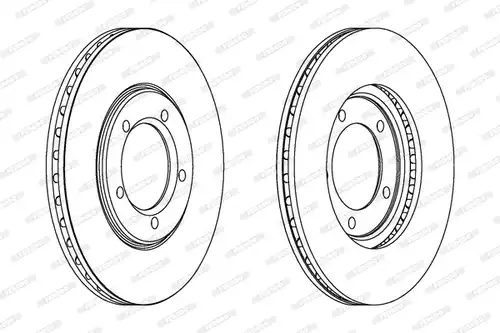 спирачен диск FERODO DDF147