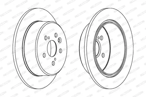 спирачен диск FERODO DDF1474