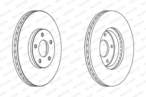 спирачен диск FERODO DDF1478