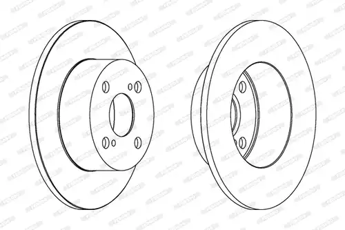 спирачен диск FERODO DDF1487