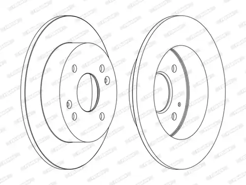 спирачен диск FERODO DDF1488C