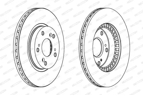 спирачен диск FERODO DDF1496