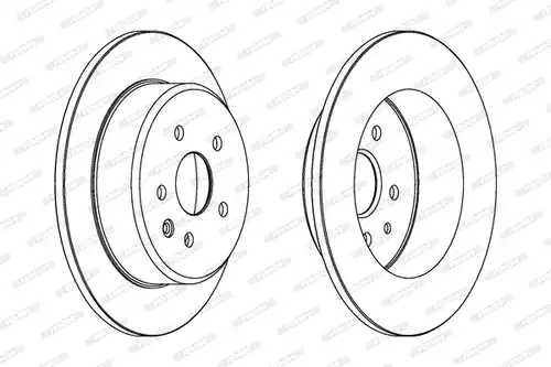 спирачен диск FERODO DDF1499
