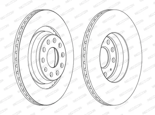 спирачен диск FERODO DDF1503C