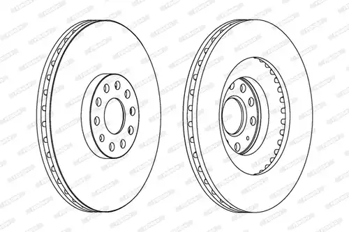 спирачен диск FERODO DDF1504