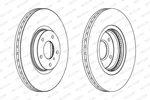 спирачен диск FERODO DDF1505