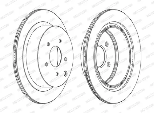 спирачен диск FERODO DDF1506C