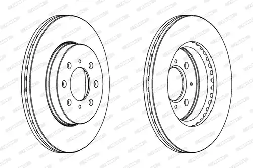 спирачен диск FERODO DDF1510