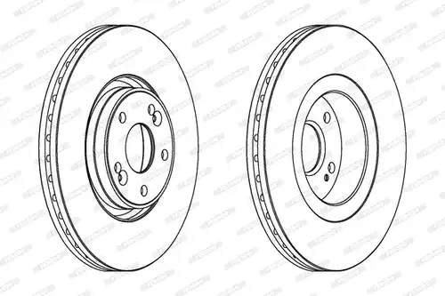 спирачен диск FERODO DDF1511