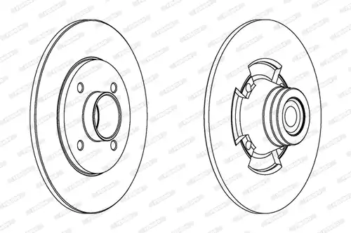 спирачен диск FERODO DDF1515