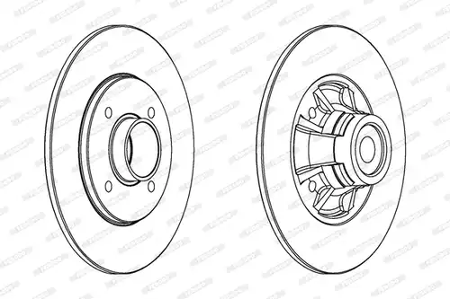 спирачен диск FERODO DDF1516