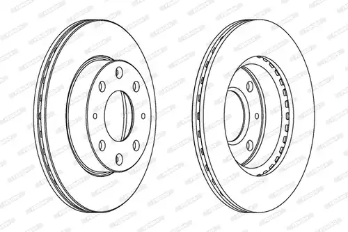спирачен диск FERODO DDF152