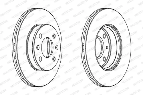 спирачен диск FERODO DDF1529C