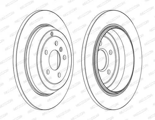 спирачен диск FERODO DDF1530C