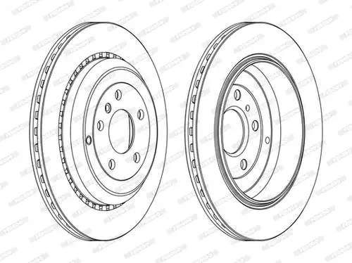 спирачен диск FERODO DDF1531C