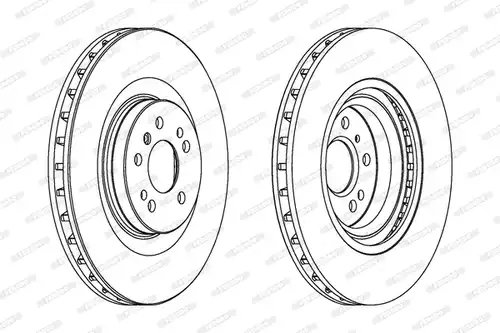 спирачен диск FERODO DDF1532C