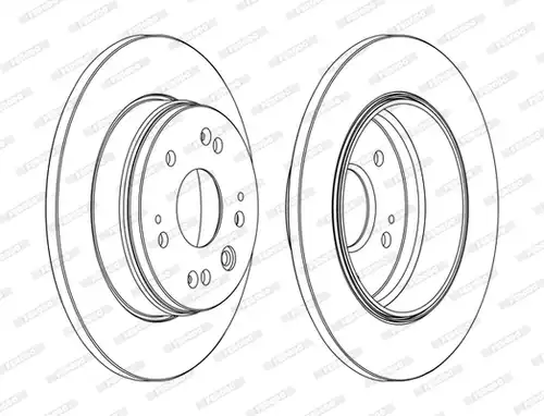 спирачен диск FERODO DDF1540C