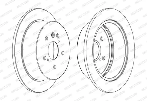 спирачен диск FERODO DDF1545C