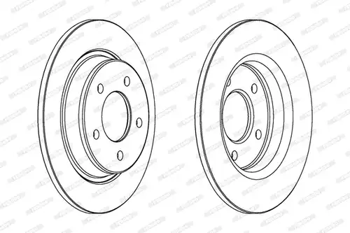 спирачен диск FERODO DDF1546