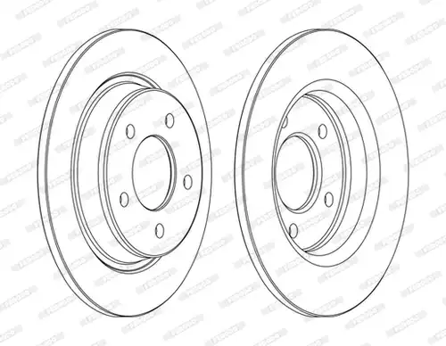 спирачен диск FERODO DDF1546C