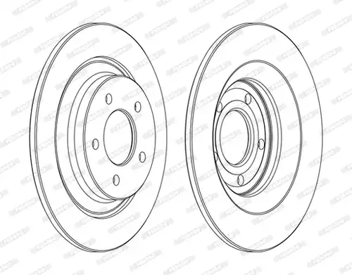 спирачен диск FERODO DDF1547C