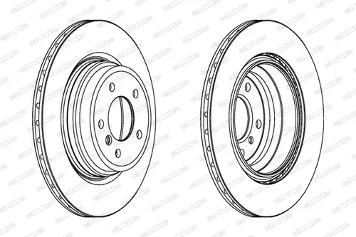 спирачен диск FERODO DDF1550
