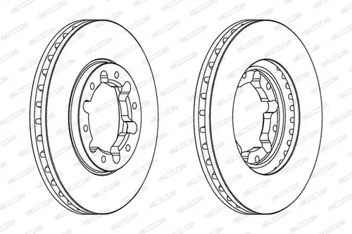 спирачен диск FERODO DDF1552