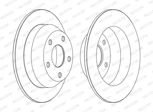спирачен диск FERODO DDF1553C
