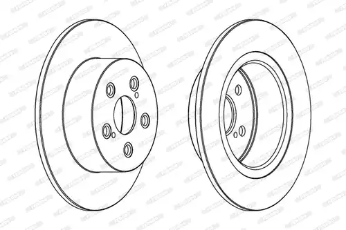 спирачен диск FERODO DDF1556C
