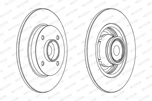 спирачен диск FERODO DDF1560