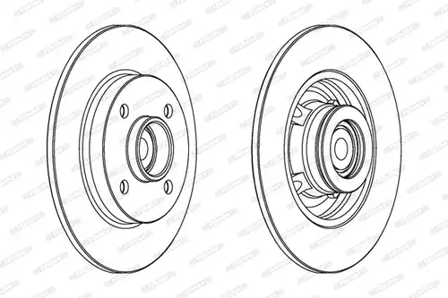 спирачен диск FERODO DDF1561