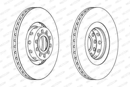 спирачен диск FERODO DDF1563C