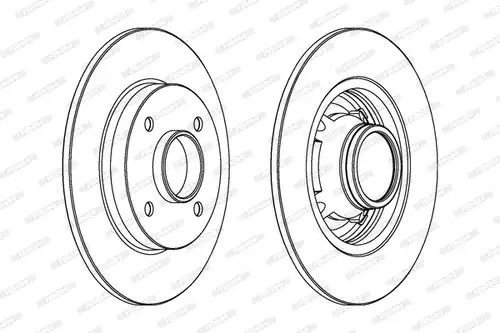 спирачен диск FERODO DDF1564