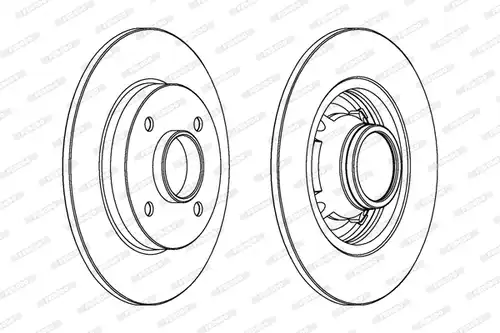спирачен диск FERODO DDF1564C-1