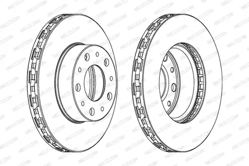 спирачен диск FERODO DDF1566
