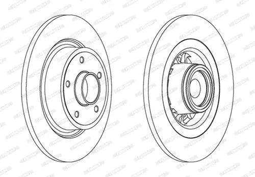 спирачен диск FERODO DDF1569
