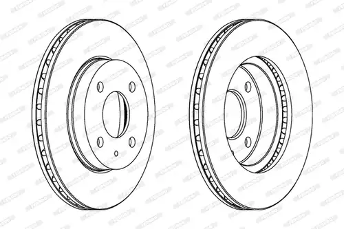 спирачен диск FERODO DDF157