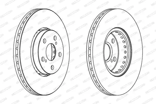 спирачен диск FERODO DDF1575C