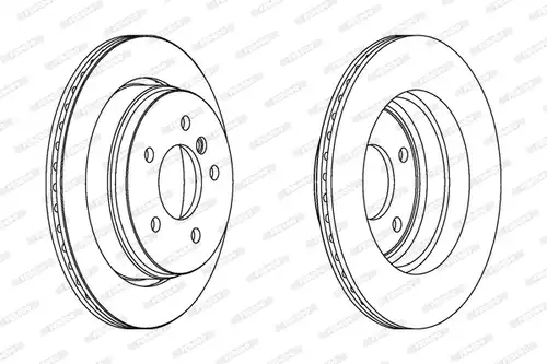 спирачен диск FERODO DDF1581
