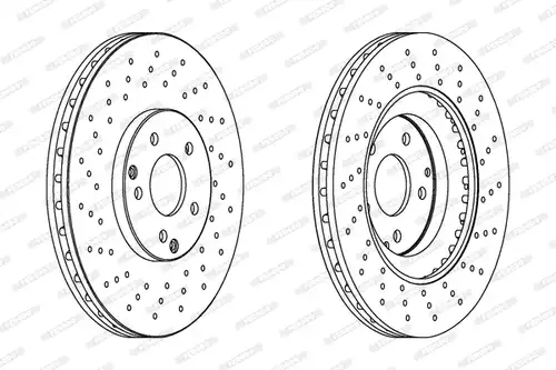 спирачен диск FERODO DDF1582