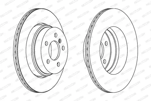 спирачен диск FERODO DDF1583C