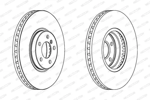 спирачен диск FERODO DDF1584C