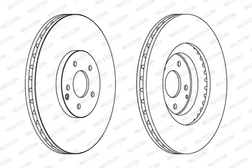 спирачен диск FERODO DDF1585C