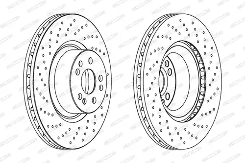 спирачен диск FERODO DDF1586C